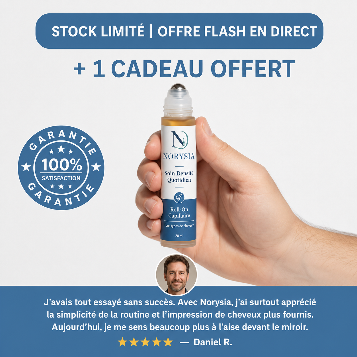 Sérum Roll-On Avancé pour la Croissance des Cheveux