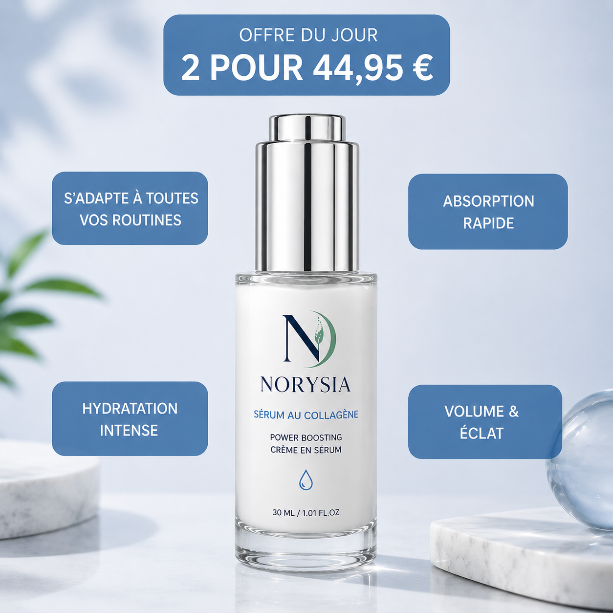 NORYSIA | Sérum Coréen au Collagène pour Peaux Matures