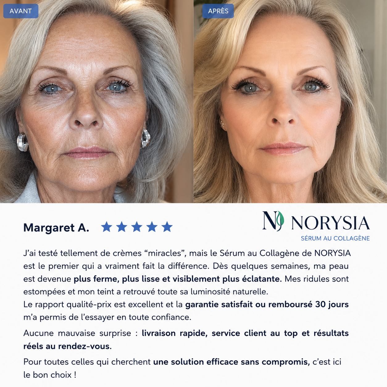NORYSIA | Sérum Coréen au Collagène pour Peaux Matures